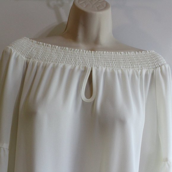 Cato Woman's Ivory Lace Top Size M - Picture 3 of 9